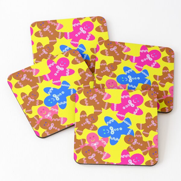 Item preview, Colorful Christmas Cookies Yellow Background / Repeating Pattern designed and sold by Victoria Rose.