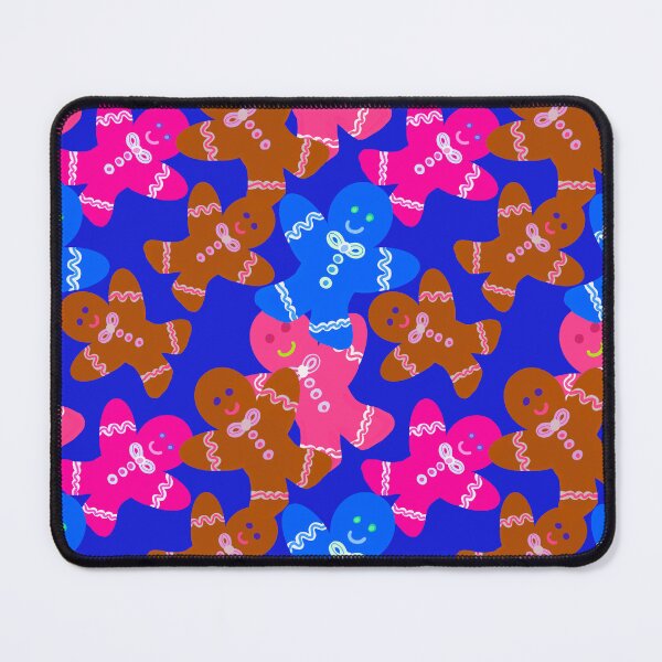 Item preview, Colorful Christmas Cookies Blue Background / Repeating Pattern designed and sold by Victoria Rose.