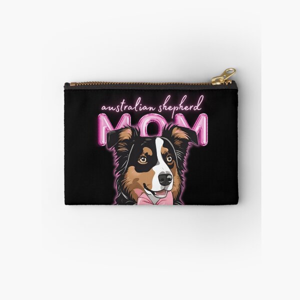 Item preview, Pink Dog Mom Australian Shepherd Shepherd Dog with Pink Bow  designed and sold by GoodyPaws.