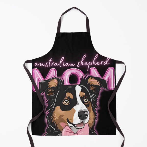 Item preview, Pink Dog Mom Australian Shepherd Shepherd Dog with Pink Bow designed and sold by GoodyPaws.