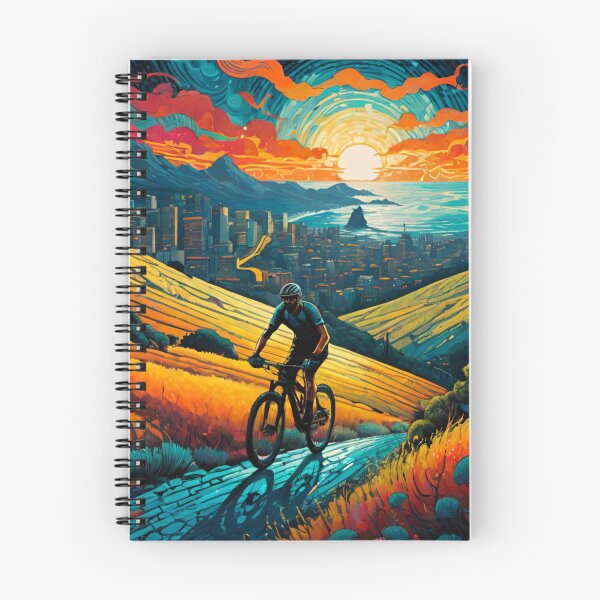 Item preview, Cityscape Majesty: MTB Rider’s Vista designed and sold by GrizzlyCollective.