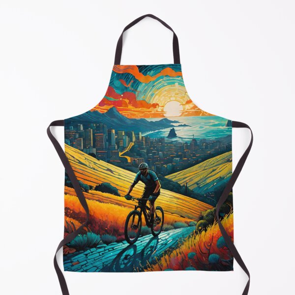Item preview, Cityscape Majesty: MTB Rider’s Vista designed and sold by GrizzlyCollective.