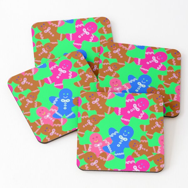 Item preview,  Colorful Christmas Cookies Green Background / Repeating Pattern designed and sold by Victoria Rose.