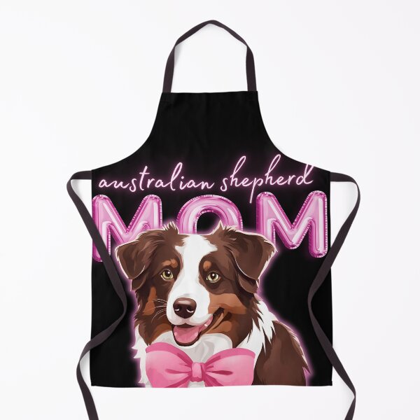 Item preview, Pink Dog Mom Australian Shepherd Shepherd Dog with Pink Bow designed and sold by GoodyPaws.