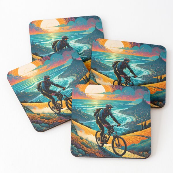 Item preview, Sunset Serenity: MTB Rider’s Escape designed and sold by GrizzlyCollective.
