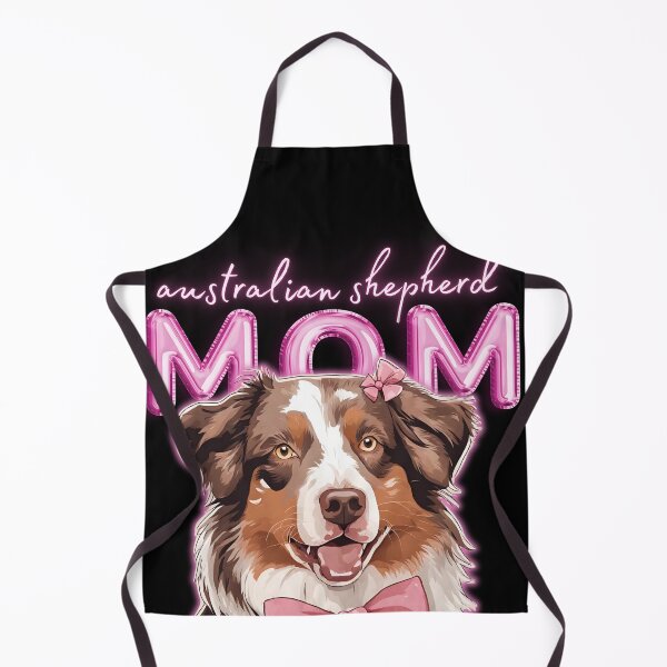 Item preview, Pink Dog Mom Australian Shepherd Shepherd Dog with Pink Bow designed and sold by GoodyPaws.