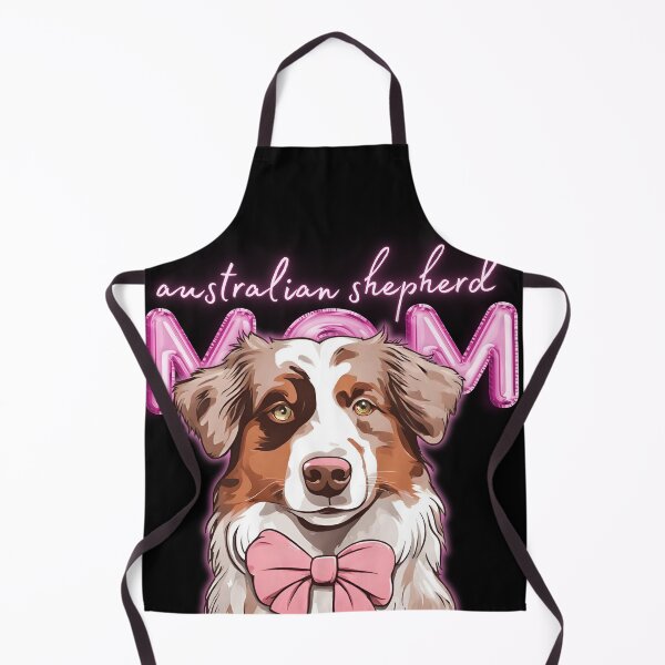 Item preview, Pink Dog Mom Australian Shepherd Shepherd Dog with Pink Bow designed and sold by GoodyPaws.