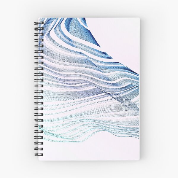 Item preview, Etherial Wave  - Blue, mint and pale pink on white designed and sold by Dominiquevari.