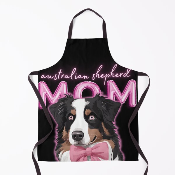 Item preview, Pink Dog Mom Australian Shepherd Shepherd Dog with Pink Bow designed and sold by GoodyPaws.