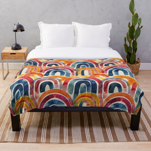 Artikelvorschau, Regenbogen Aquarell abstraktes Design entworfen und verkauft von NikkofTime.