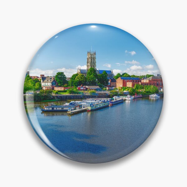 Item preview, Doncaster Minster across River Don designed and sold by Alisonchambers2.