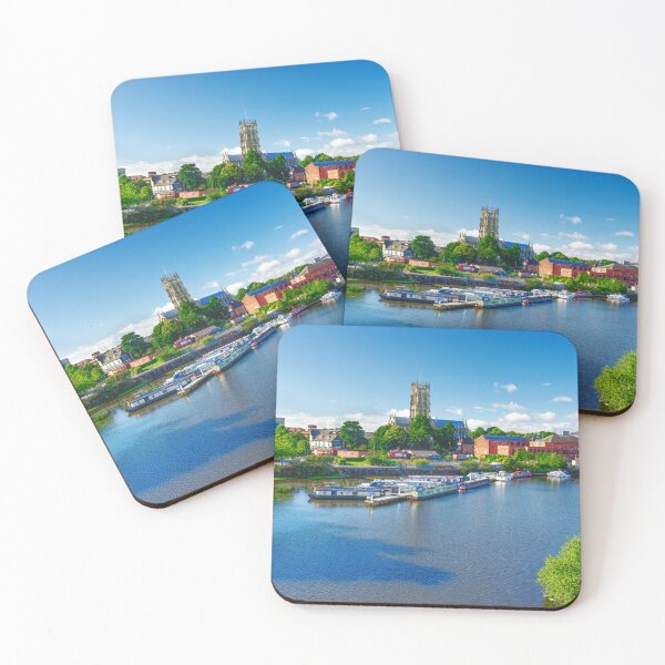 Item preview, Doncaster Minster across River Don designed and sold by Alisonchambers2.