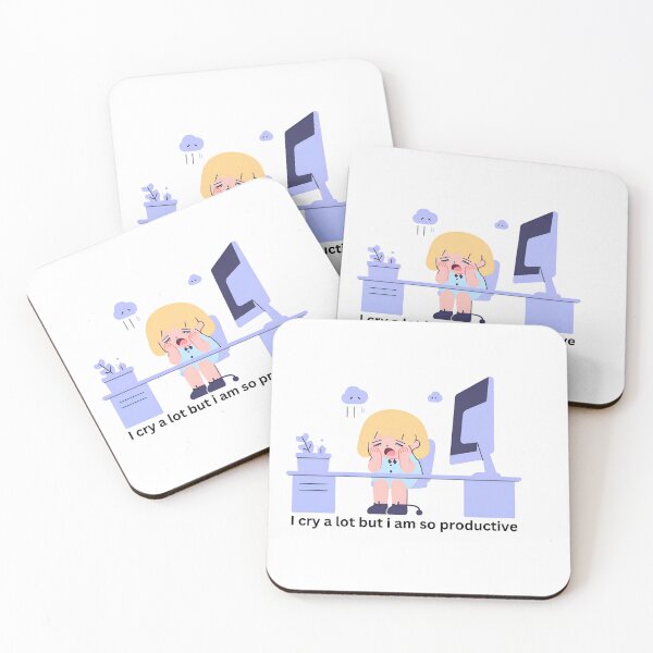 Item preview,  KAWAIII Cry A Lot But I Am So Productive designed and sold by KawaiiLyfe.