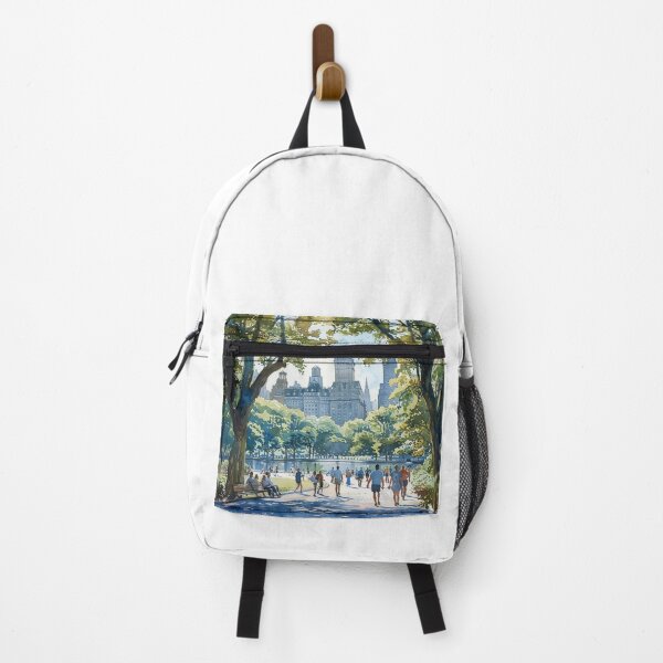 Item preview, Morning Fitness Scene | Joggers and Walkers on a Scenic Path designed and sold by Mr-whiteBG.