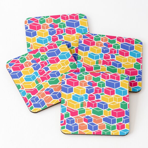 Item preview, arrangement of colorful cubes designed and sold by KINGSMILESTORE.