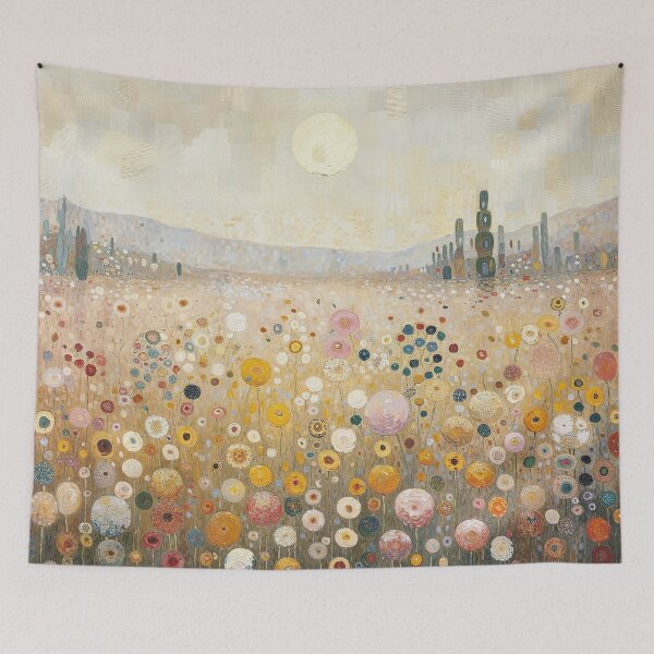 Item preview, Klimt Field of Flowers designed and sold by maniacfitness.
