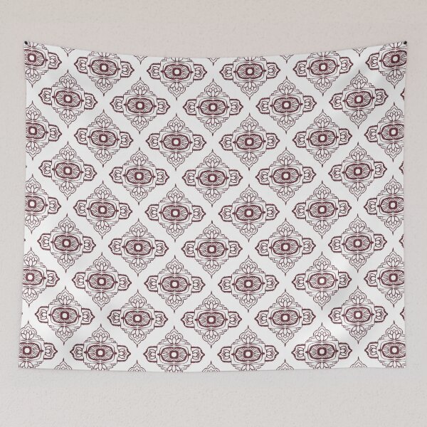 Item preview, Ajna Padma Pattern - Snow + Wine designed and sold by Irene Estelle.