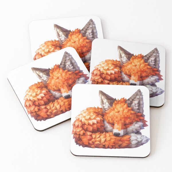 Item preview, Sleepy Polygon Fox designed and sold by palmyst.