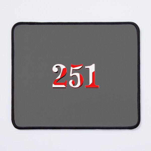 Item preview, number two hundred and  fifty one digit 251 order sequence team member age designed and sold by 4rpixs.