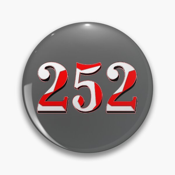 Item preview, number two hundred and  fifty two digit 252 order sequence team member age designed and sold by 4rpixs.