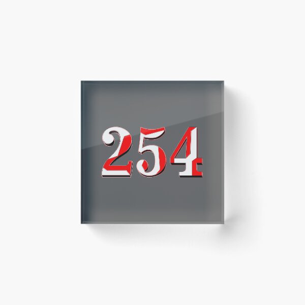 Item preview, number two hundred and  fifty four digit 254 order sequence team member age designed and sold by 4rpixs.