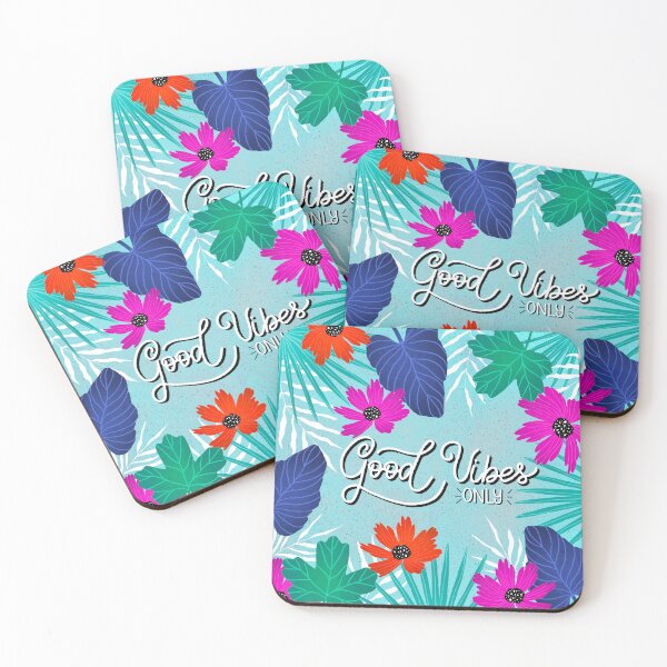 Item preview, Flowery Design with Quote Good Vibes Only designed and sold by BeUniqueByRomy.