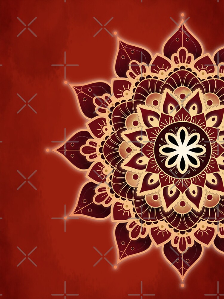 Aperçu 4 sur 4. Coque iPhone avec l'œuvre Mandala du Chakra Racine (série) créée et vendue par AudreyJanvier.