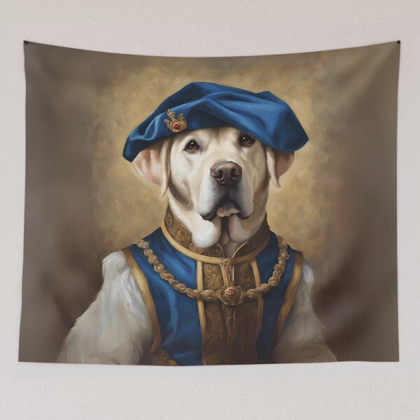 Item preview, Royal Labrador Retriever portrait designed and sold by Yulacreative.