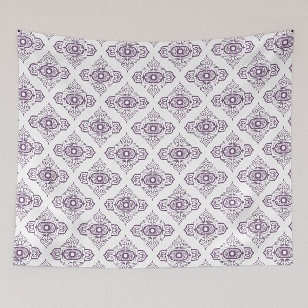 Item preview, Ajna Padma Pattern - Snow + Purple designed and sold by Irene Estelle.