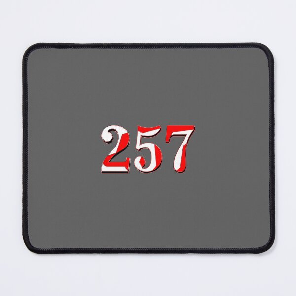 Item preview, number two hundred and  fifty seven digit 257 order sequence team member age designed and sold by 4rpixs.