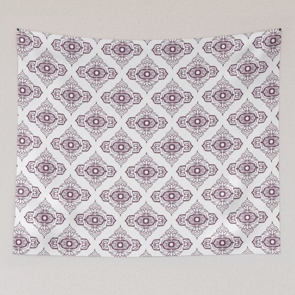 Aperçu de l'œuvre Ajna Padma Pattern - Snow + Beet créée et vendue par Irene Estelle.