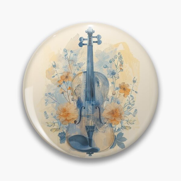 Item preview,  Floral violin designed and sold by AnnDart.