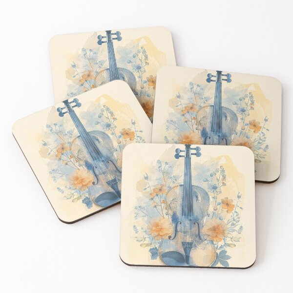 Item preview,  Floral violin designed and sold by AnnDart.