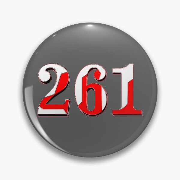 Item preview, number two hundred and sixty one digit 261 order sequence team member age designed and sold by 4rpixs.