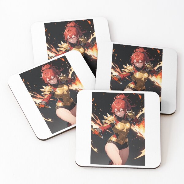 Item preview, My Cool Anime Girl, Crimson Warrior designed and sold by iloveanimechibi.