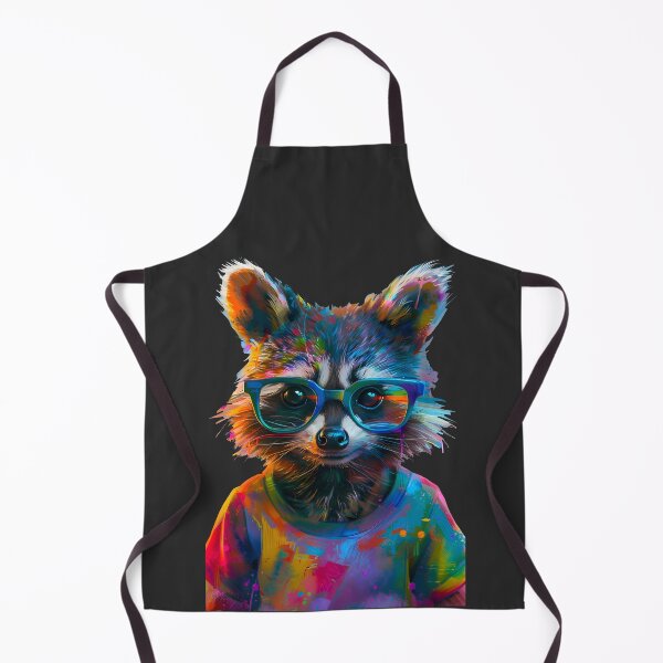 Item preview, Colorful Raccoon With Glasses designed and sold by xiao xuans.