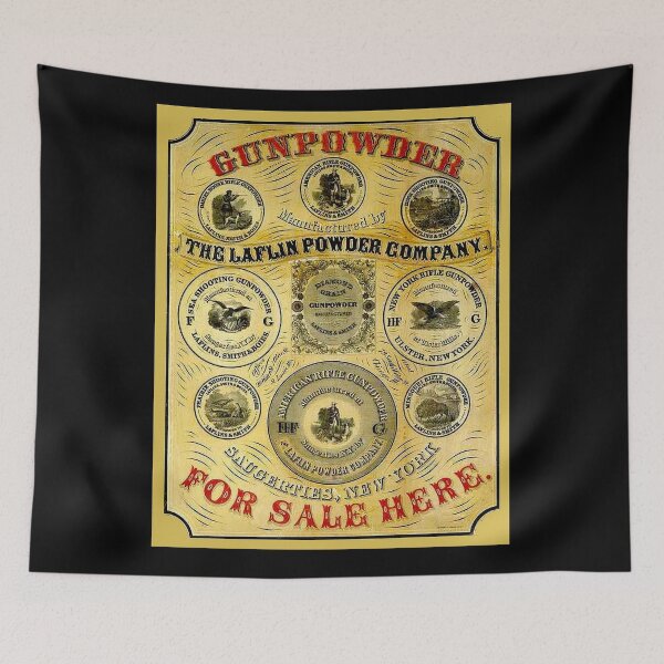 Item preview, GUNPOWDER : Vintage 1850 Laflin Powder Company Advertising Print designed and sold by posterbobs.
