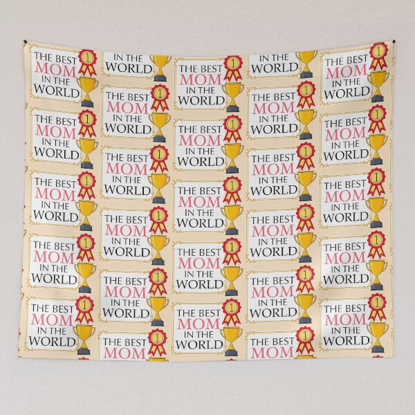 Aperçu de l'œuvre La meilleure maman du monde créée et vendue par IdinDesignShop.