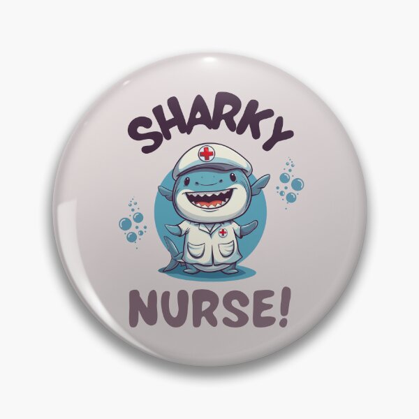 Item preview, Nurse Shark Cartoon: Cute and Funny Medical Design designed and sold by zax454.