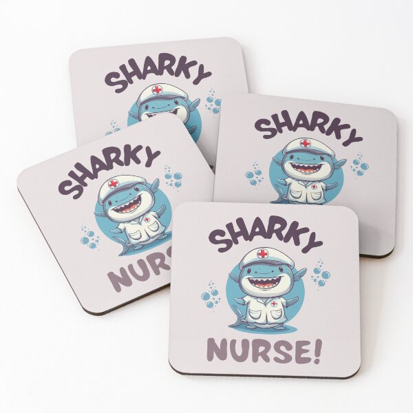 Item preview, Nurse Shark Cartoon: Cute and Funny Medical Design designed and sold by zax454.