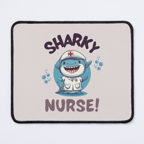 Item preview, Nurse Shark Cartoon: Cute and Funny Medical Design designed and sold by zax454.