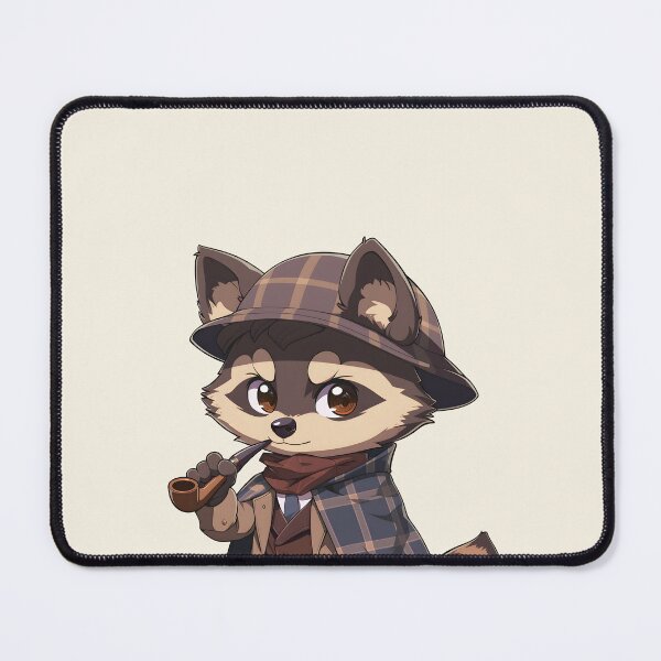 Item preview, Cartoon Sherlock Holmes Raccoon designed and sold by xiao xuans.