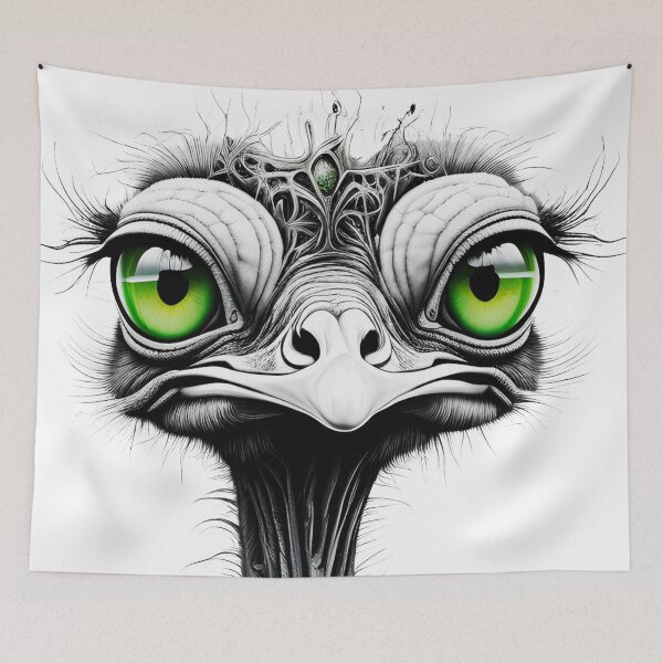 Item preview, Pop Art T-shirt, Pop Art poster, Pop Art, Emerald Gaze of the Emu 2 designed and sold by ramboe.