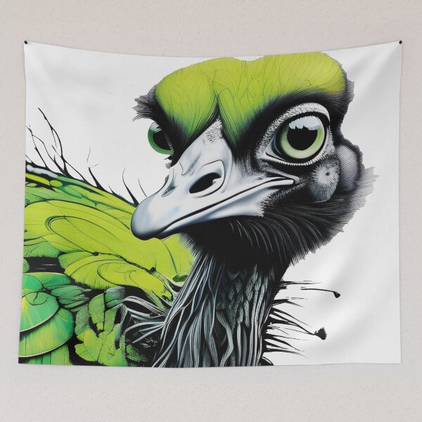 Item preview, Pop Art T-shirt, Pop Art poster, Pop Art, Emerald Gaze of the Emu 3 designed and sold by ramboe.