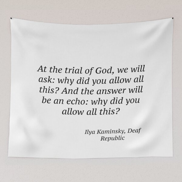 Item preview, Ilya Kaminsky Quote designed and sold by PeacefulHShop.