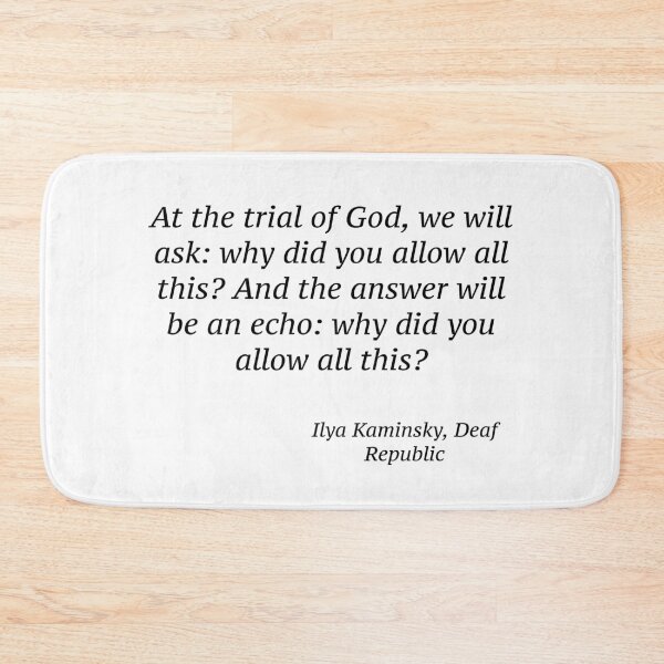 Item preview, Ilya Kaminsky Quote designed and sold by PeacefulHShop.