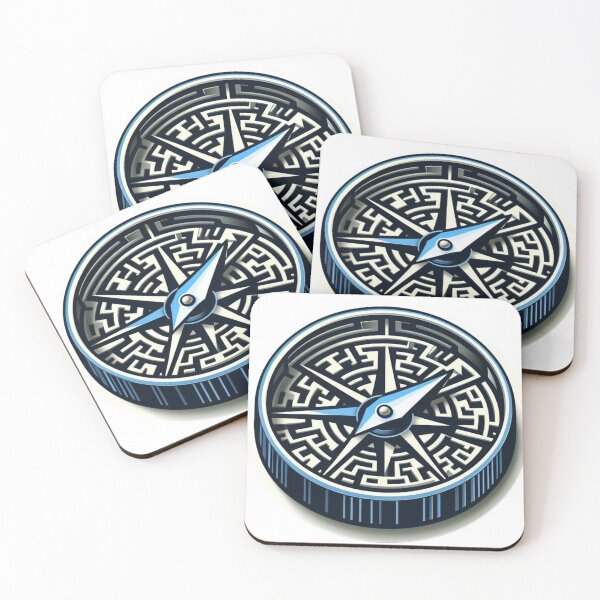 Item preview, Guided by Opportunity: Compass Maze Exploration designed and sold by Dantin.