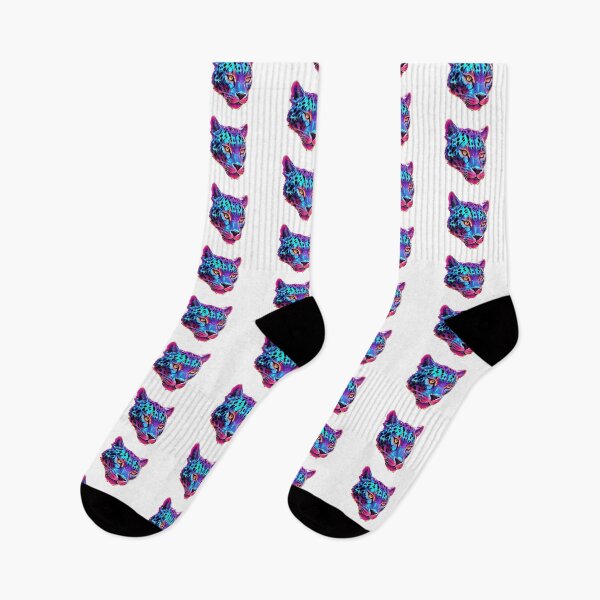 Item preview, Colorful Iridescent leopard face  designed and sold by LevCreates.