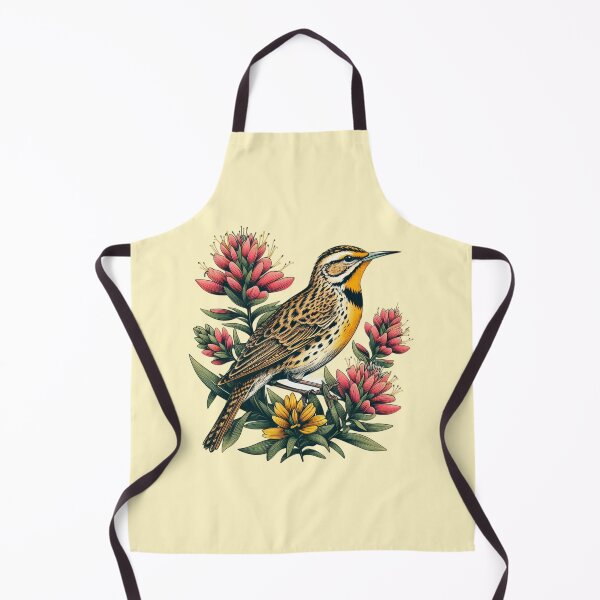Item preview, Vintage Western Meadowlark & Indian Paintbrush, Wyoming designed and sold by AryaSubramanian.