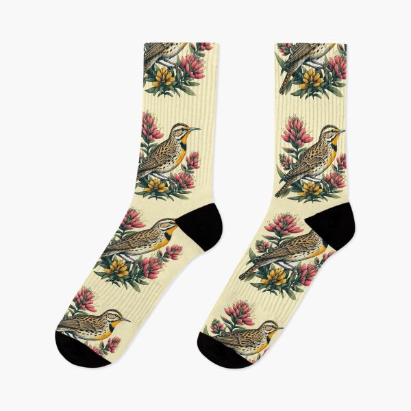 Item preview, Vintage Western Meadowlark & Indian Paintbrush, Wyoming designed and sold by AryaSubramanian.
